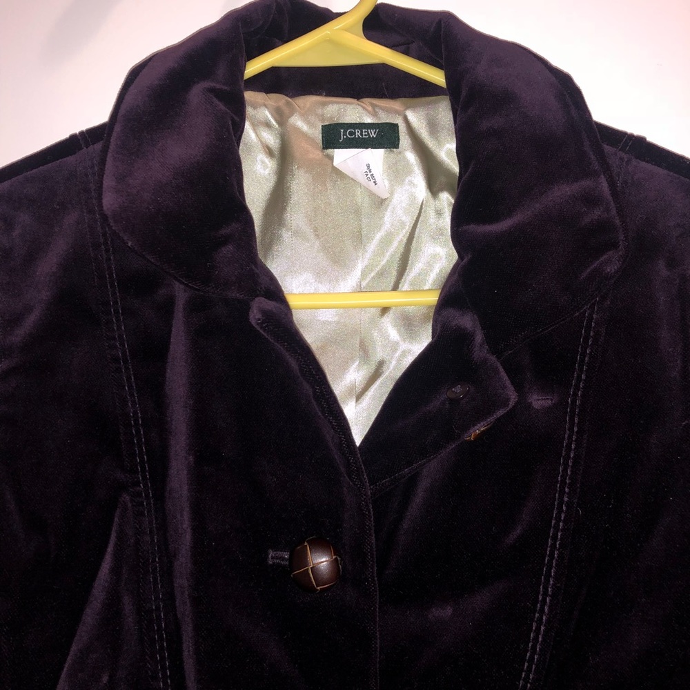 JCREW Velvet Blazer - 6 - Deep Purple - Picture 2 of 3